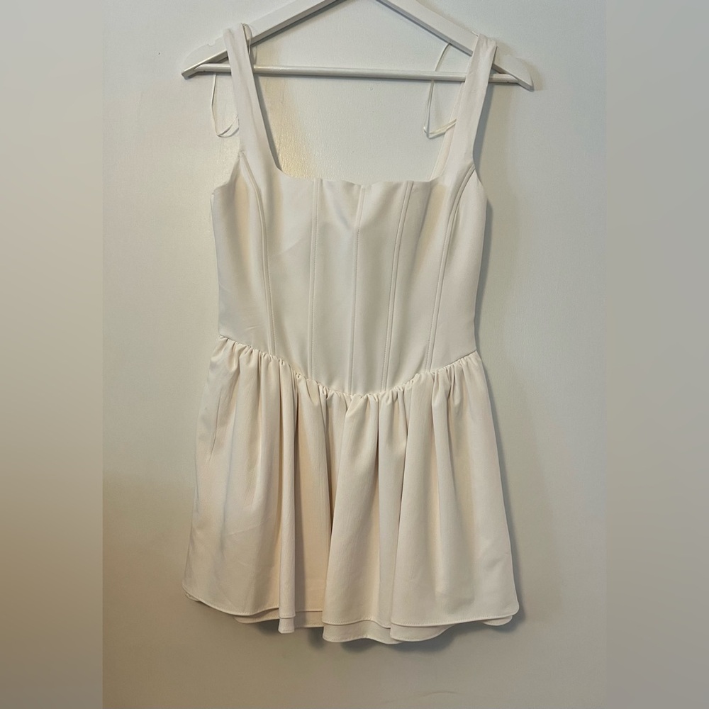 Zara Ivory Sleeveless Dress